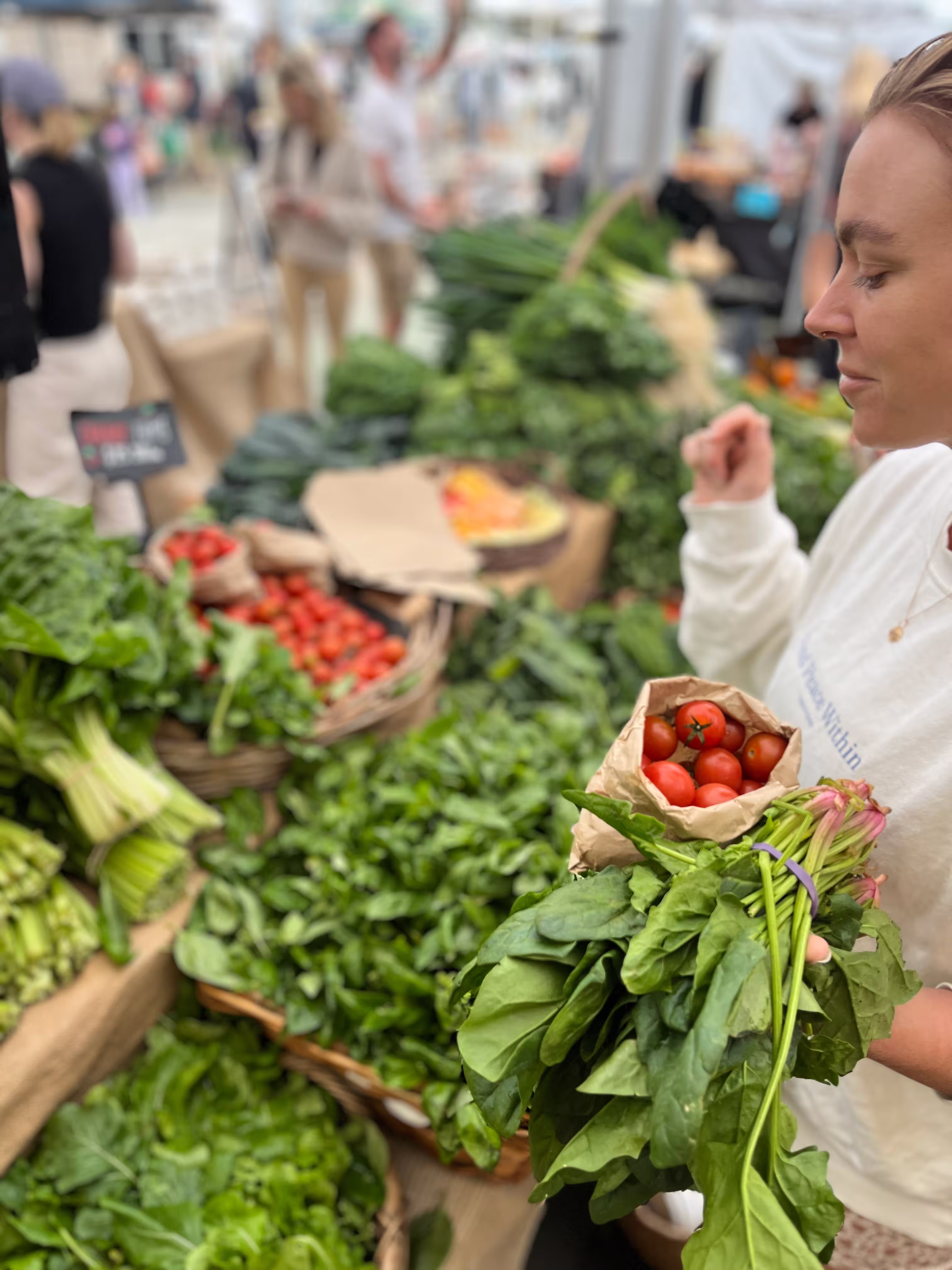 Ash choosing nutritious food at the markets